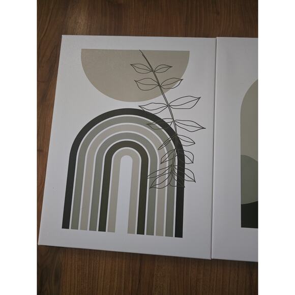 Sage Green Wall Posters & Prints, Green Boho Wall Art Set of 3, Minimalist 12x16 - Picture 4 of 5